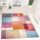 Stílusos színes kockás szőnyeg - 60x100 cm