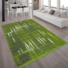 Modern stílusú szőnyeg festékcsíkos - zöld 60x100 cm