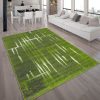 Modern stílusú szőnyeg festékcsíkos - zöld 160x220 cm