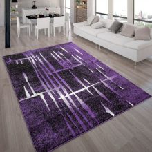Modern stílusú szőnyeg festékcsíkos - lila 200x280 cm