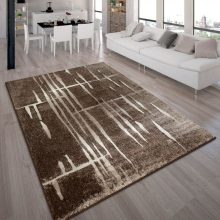 Modern stílusú szőnyeg festékcsíkos - barna 70x140 cm