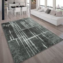 Modern stílusú szőnyeg festékcsíkos - szürke 70x250 cm