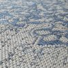 Kültéri szőnyeg keleti stílusú mintával - kék 60x100 cm