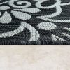 Bel- és kültéri szőnyeg oriental típusú - fekete 80x200 cm