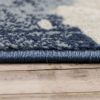Vintage stílusú szőnyeg koptatott mintával - kék 60x100 cm