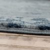 Rövidszálú régies hatású szőnyeg koptatott mintával  - szürke, kék 120x170 cm