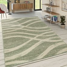 Egyszerű hullámos szőnyeg - zöld 80x150 cm