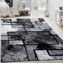 Modern absztrakt mintás szőnyeg - szürke 60x100 cm