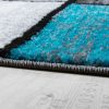 Kockás szőnyeg - türkiz 240x340 cm
