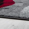 Hullám-márvány mintás szőnyeg - piros, szürke 60x100 cm