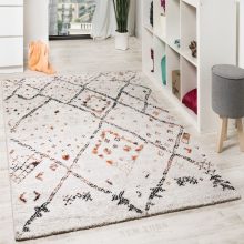 Törzsi mintával díszített szőnyeg - krém 80x150 cm