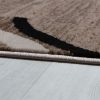 Bordűrös melírozott mintás szőnyeg - barna 240x340 cm