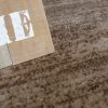 Bordűrös melírozott mintás szőnyeg - barna 240x340 cm