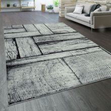 Fa hatású szőnyeg - szürke 160x220 cm