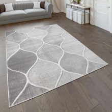 Marokkói mintájú szőnyeg - szürke 80x150 cm