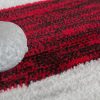 Inda mintás modern szőnyeg - piros és szürke 160x220 cm