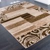 Inda mintás modern szőnyeg - barna 80x150 cm