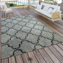   Bel- és kültéri marokkói mintás szőnyeg - szürke 240x340 cm