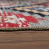 Bel- és kültéri cikcakkos szőnyeg - többszínű 160x220 cm