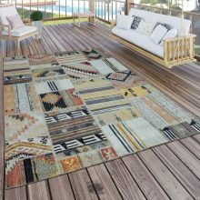   Bel- és kültéri törzsi mozaikos szőnyeg - színes 160x220 cm