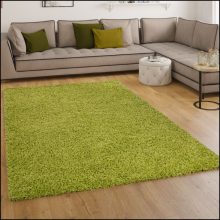 Shaggy egyszínű szőnyeg - zöld 70x250 cm