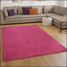 Shaggy egyszínű szőnyeg - pink 60x100 cm
