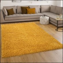 Shaggy egyszínű szőnyeg - sárga 200x200 cm