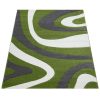 Absztrakt hullám mintás szőnyeg - zöld 120x170 cm