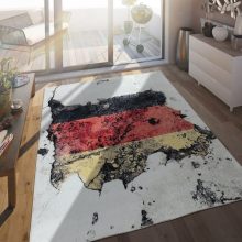   Bel- és kültéri német zászló mintás szőnyeg - sárga-piros 160x220 cm
