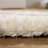 Hosszú szálú gyémántmintás szőnyeg - krém 120x160 cm
