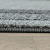 Rövidszálú szőnyeg bordűrös mintával - szürke 60x100 cm