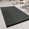 Tarka síkszövésű szőnyeg - fekete 120x170 cm
