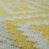 Marokkói mintás kézzel szőtt szőnyeg - fehér és sárga 240x340 cm