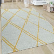   Skandináv stílusú szőnyeg rácsos mintával - fehér 80x150 cm