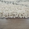 Shaggy szőnyeg rombusz mintával - krém 60x100 cm