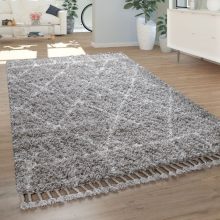   Keleti gyémánt mintás berber szőnyeg - szürke 160x230 cm