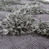 Shaggy szőnyeg zig-zag, rombuszos mintával - szürke 120x170 cm