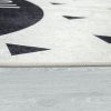 Gyerekszoba szőnyeg kisfiús felirattal - fekete-fehér 120x160 cm