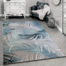   Pálmalevél mintájú szőnyeg - szürke és kék 120x170 cm
