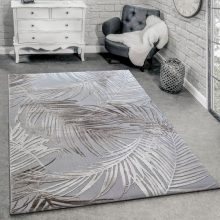   Pálmalevél mintájú szőnyeg - szürke és krém 80x150 cm