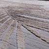 Pálmalevél mintájú szőnyeg - szürke és krém 80x150 cm