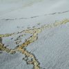Rövidszálú márvány mintás szőnyeg - arany 200x290 cm