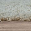 Mosható hosszú szálú monokróm szőnyeg - bézs 120x160 cm