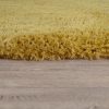 Mosható hosszú szálú monokróm szőnyeg - sárga 160x220 cm