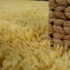 Mosható hosszú szálú monokróm szőnyeg - sárga 160x220 cm