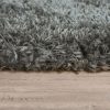 Mosható hosszú szálú monokróm szőnyeg - szürke 80x150 cm