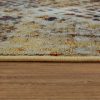 Rövidszálú szőnyeg absztrakt rácsos mintával - színes 60x100 cm