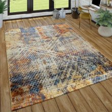   Rövidszálú szőnyeg absztrakt rácsos mintával - színes 160x220 cm