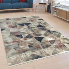   Rövidszálú szőnyeg absztrakt körökkel - színes 80x150 cm