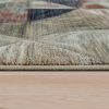Rövidszálú szőnyeg absztrakt körökkel - színes 120x170 cm